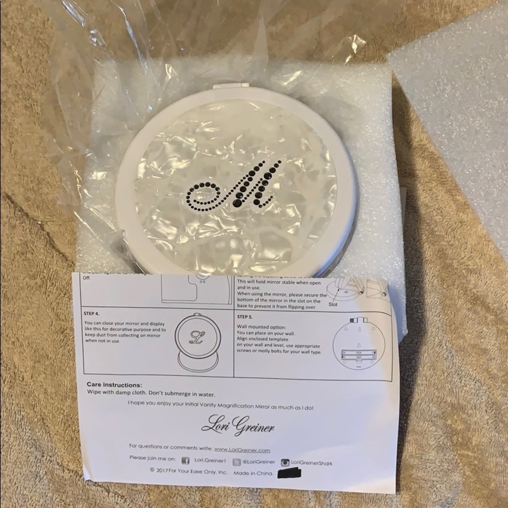 Nwob Magnification Mirror With Initial - image 1